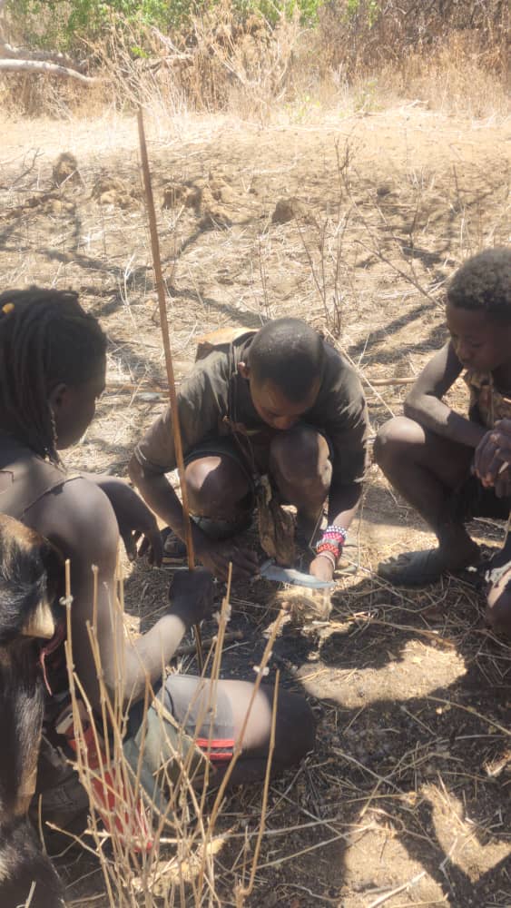 An outdoor cultural encounter